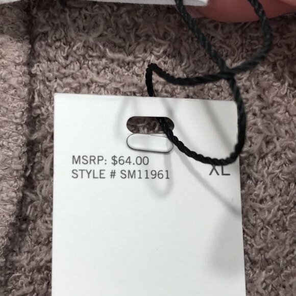 Steve Madden Women's Wide-Leg Chenille Sleep Pants in Bark XL New - Picture 8 of 11